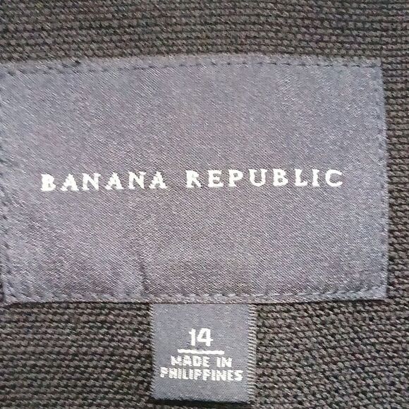 Banana Republic 100% wool sophisticated cropped blazer Sz 14 NWOT - Picture 5 of 5